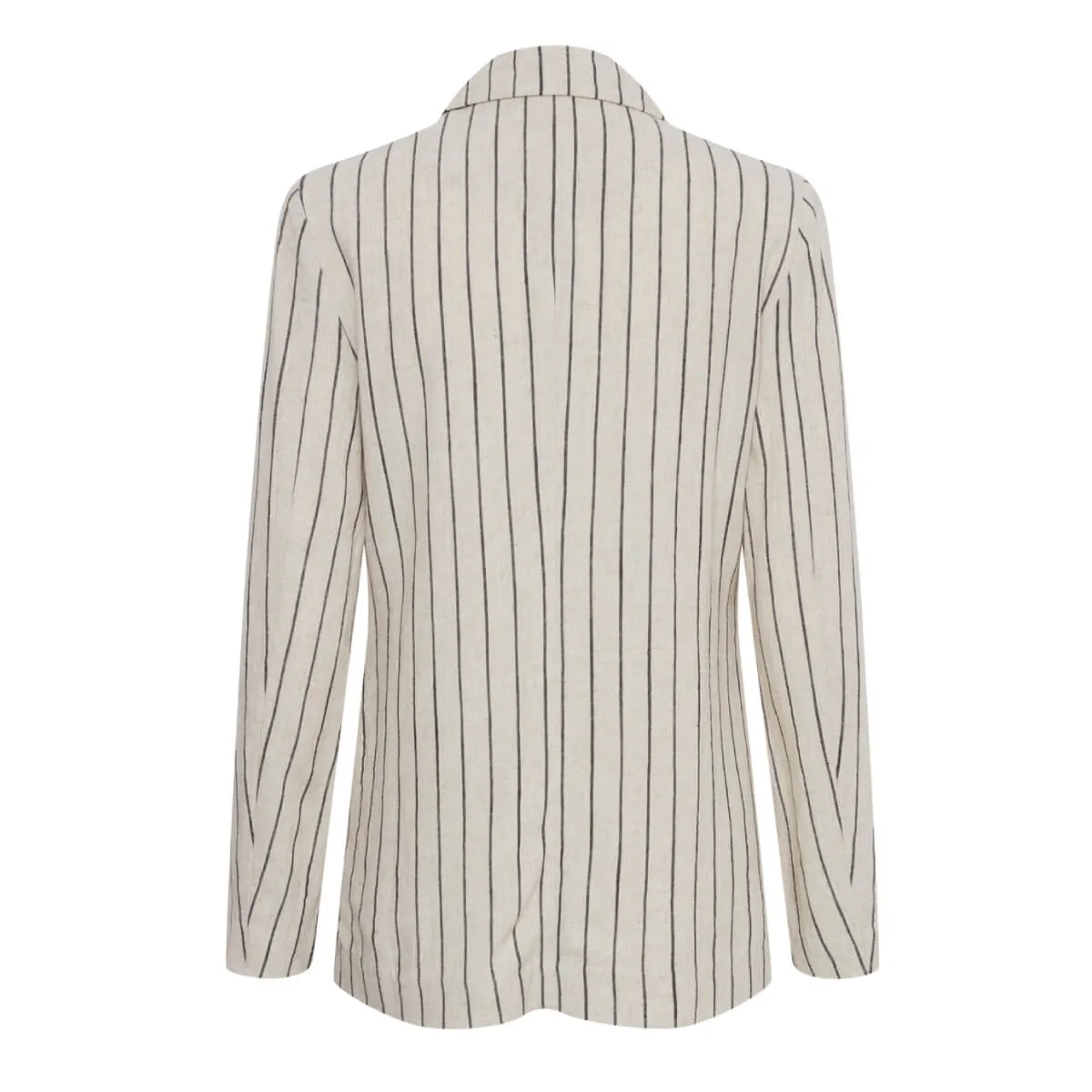 Pinstriped Linen Blazer