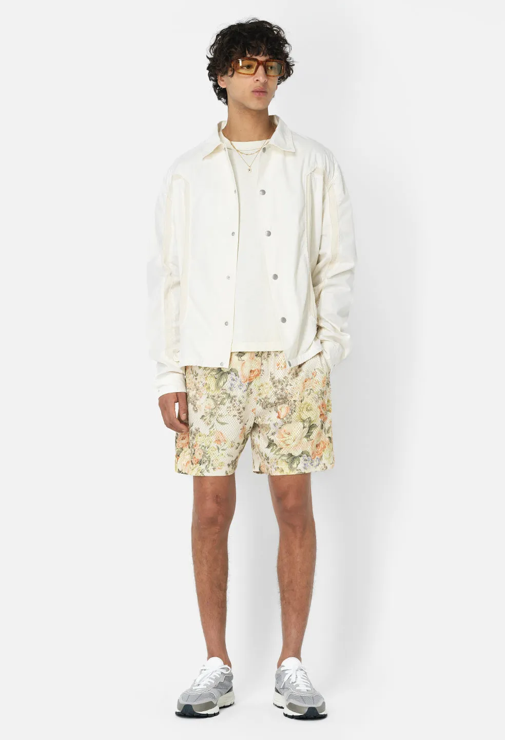 Practice Shorts / Beige Tuscan Floral