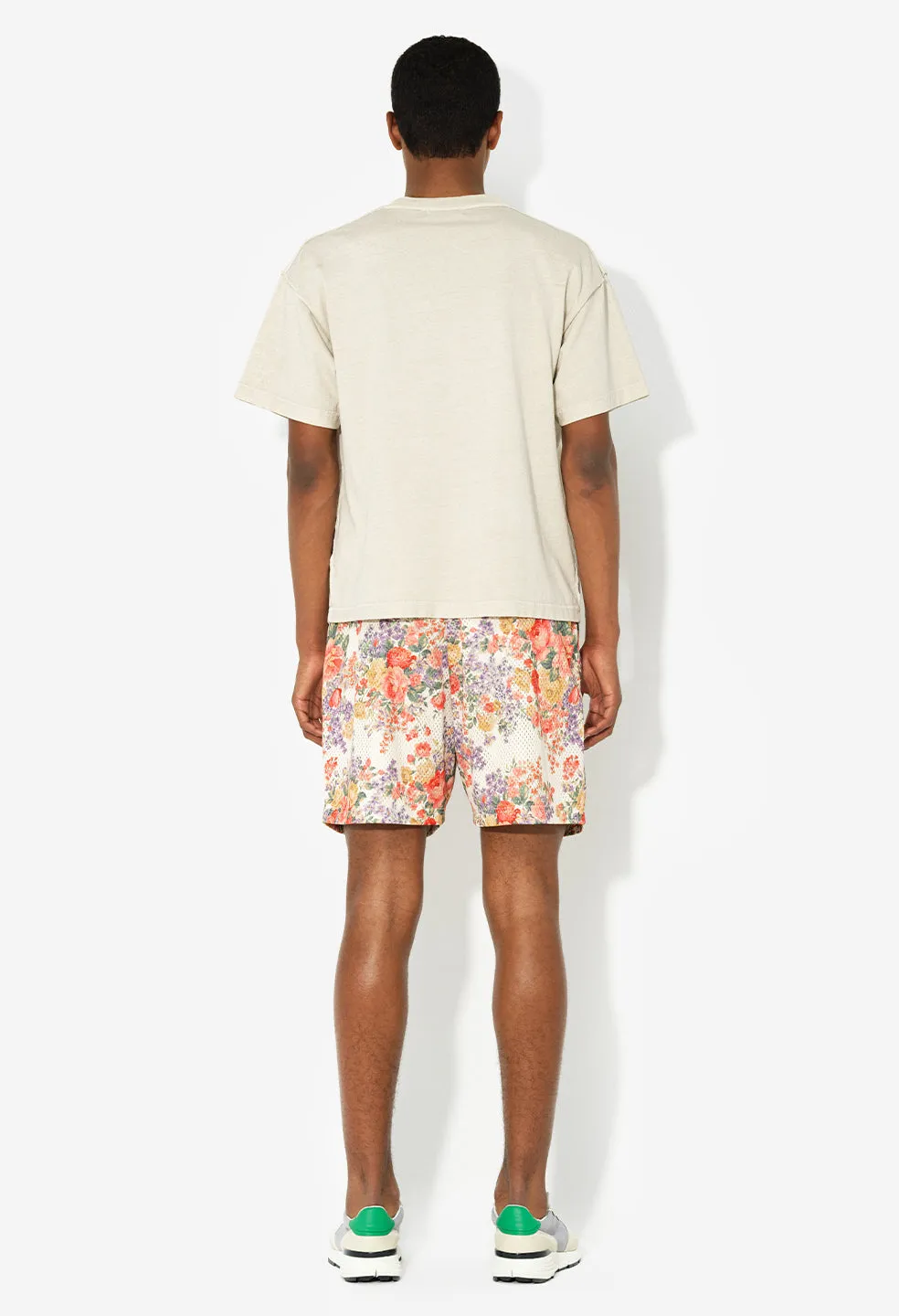 Practice Shorts / Ivory Tuscan Floral