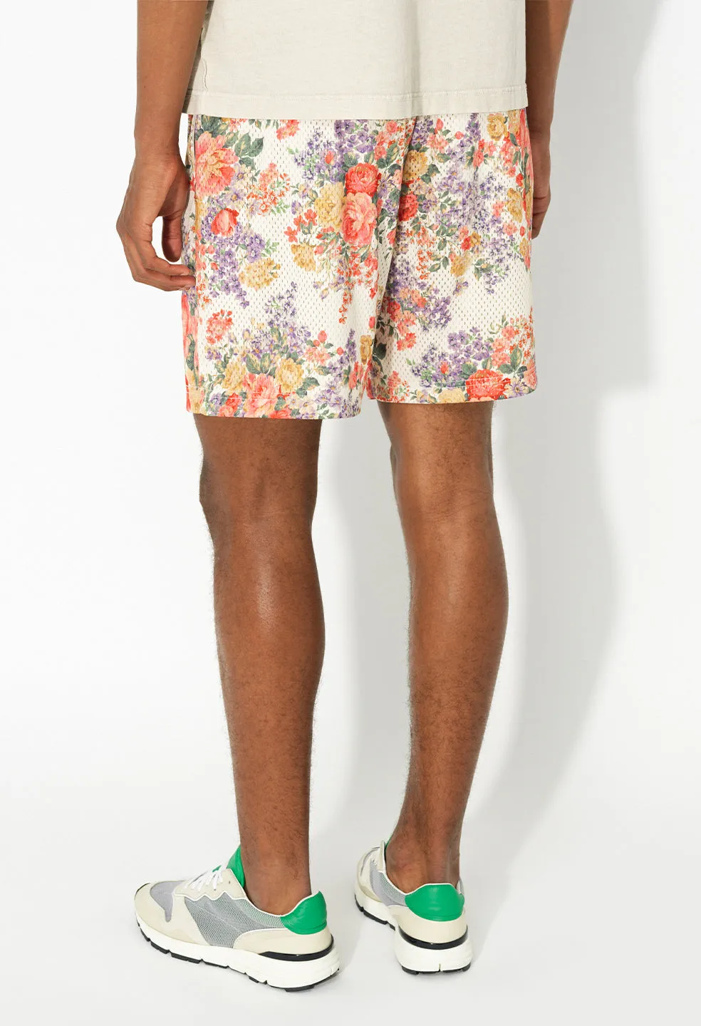 Practice Shorts / Ivory Tuscan Floral