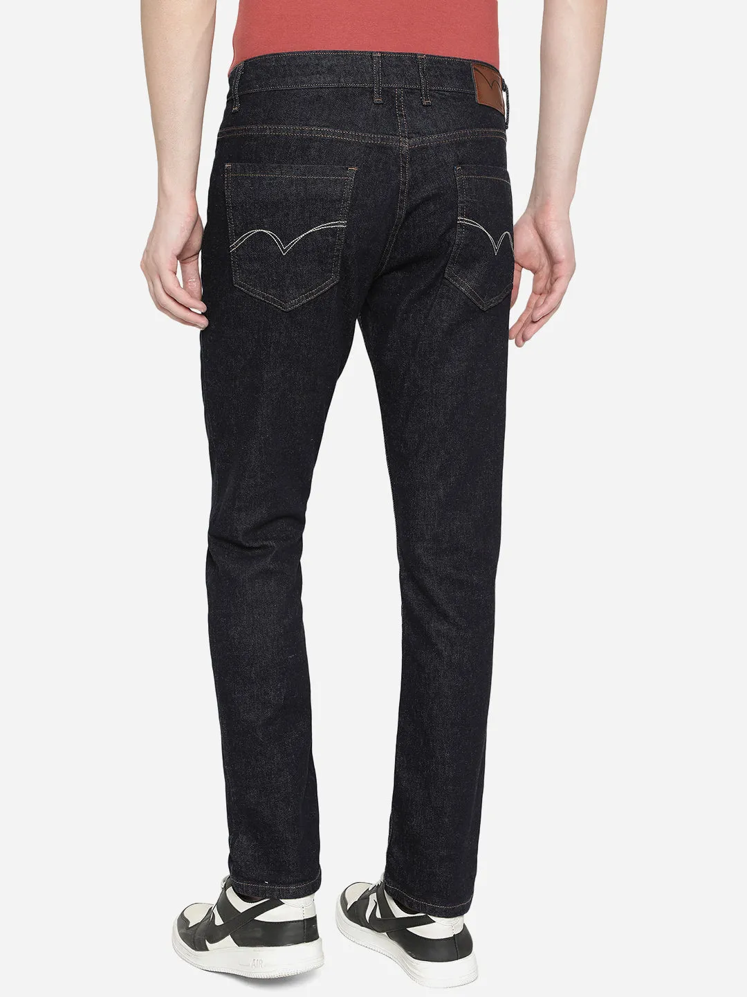 Raw Blue Washed Straight Fit Jeans | JadeBlue