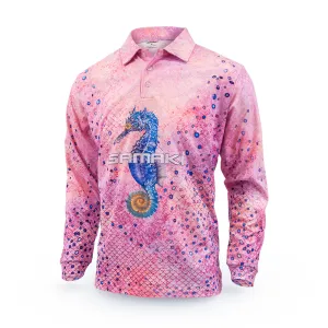 Samaki Seahorse L S Shirt Kids