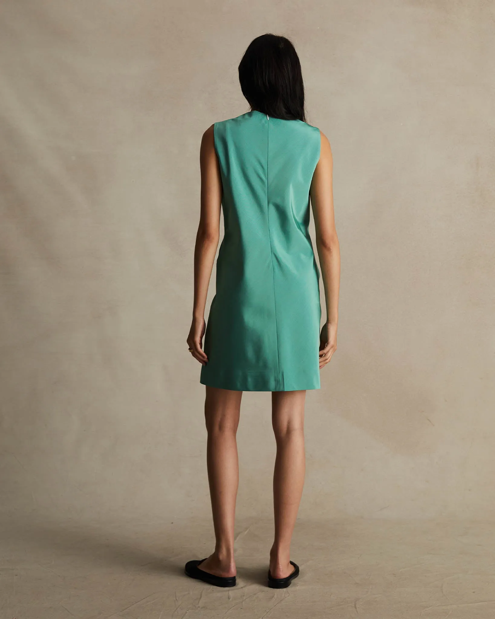 Seafoam Moire Chelsea Dress