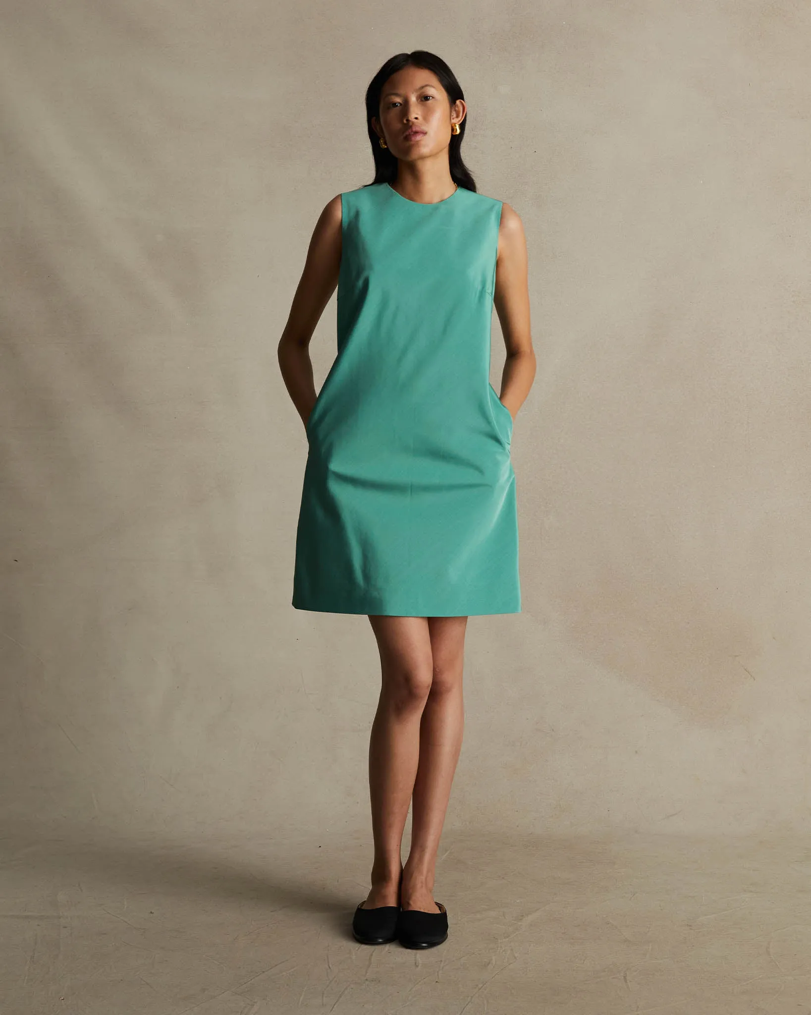 Seafoam Moire Chelsea Dress