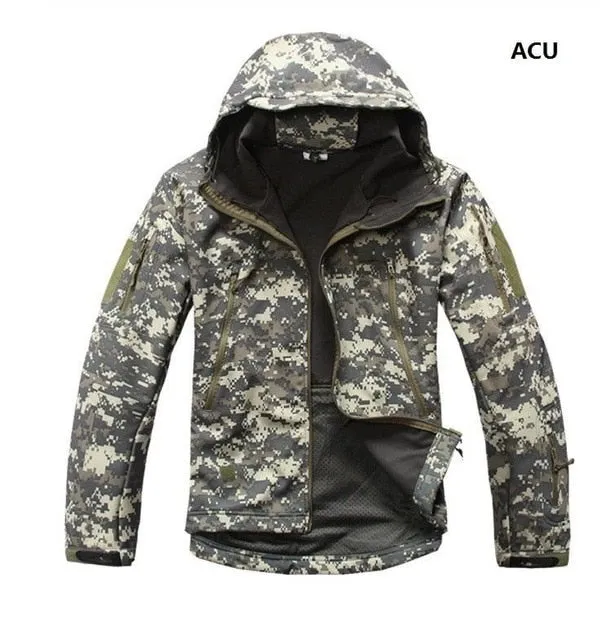 Tactical Camouflage Print Windbreaker