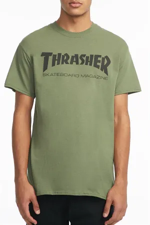 Thrasher Guys Skate Mag Army Tee