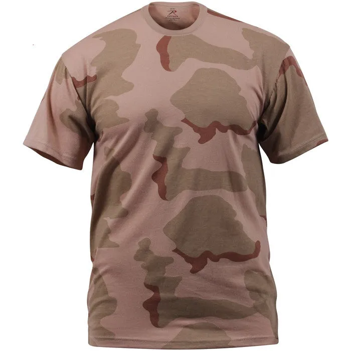 Tri-Color Desert Camouflage - Military T-Shirt