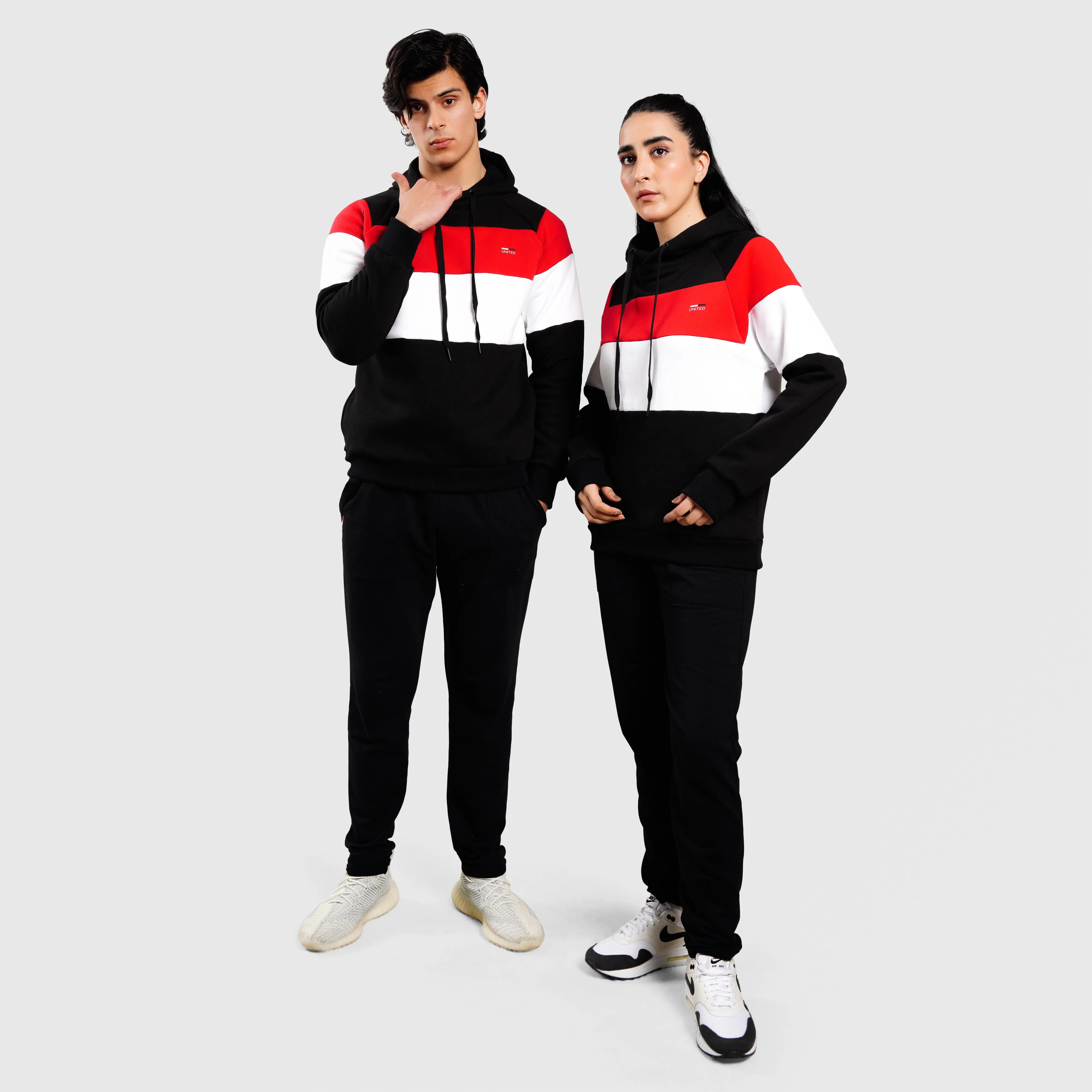 Tricolor Hoodie (Black)