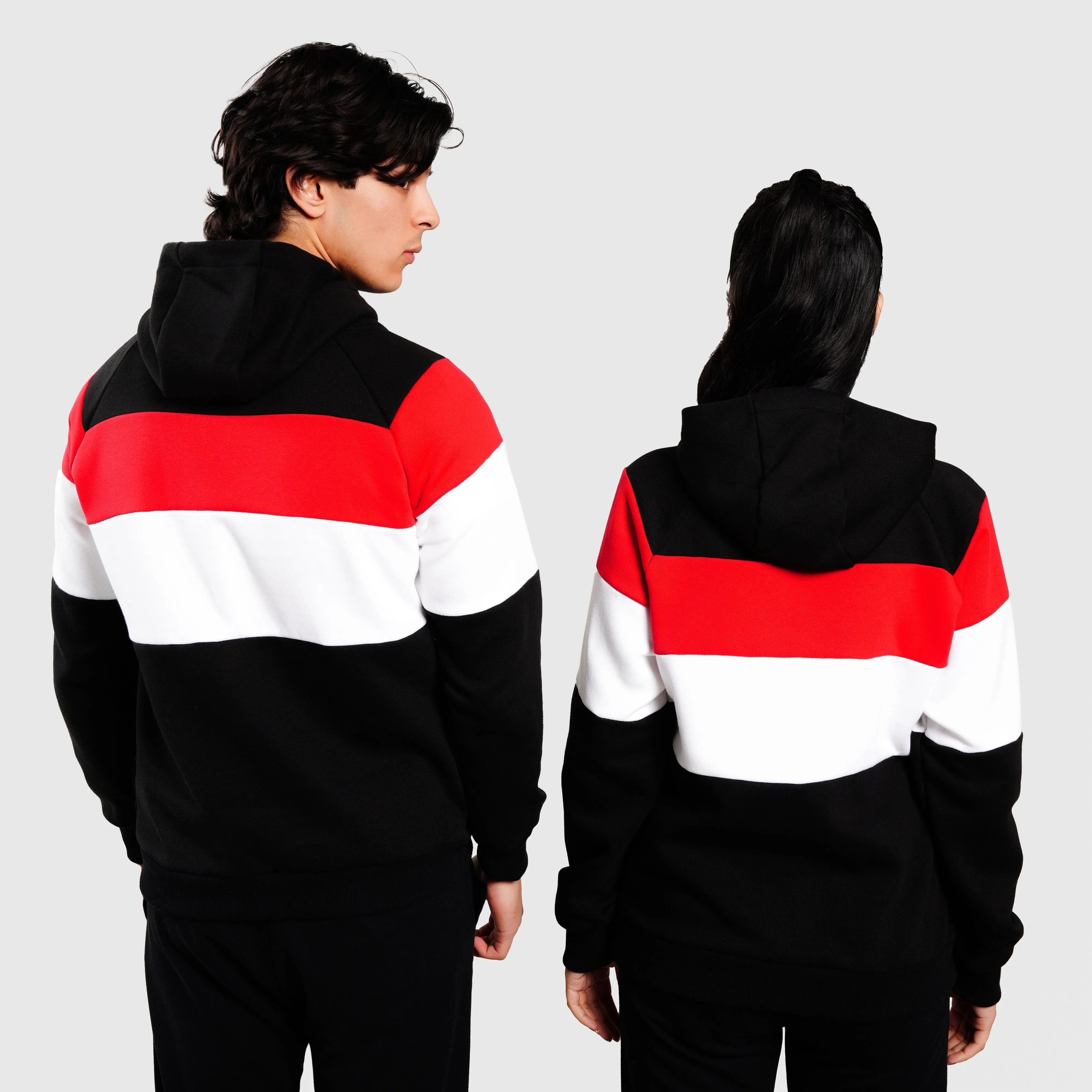 Tricolor Hoodie (Black)