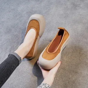 Women Soft Leather Minimalist Casual Flats