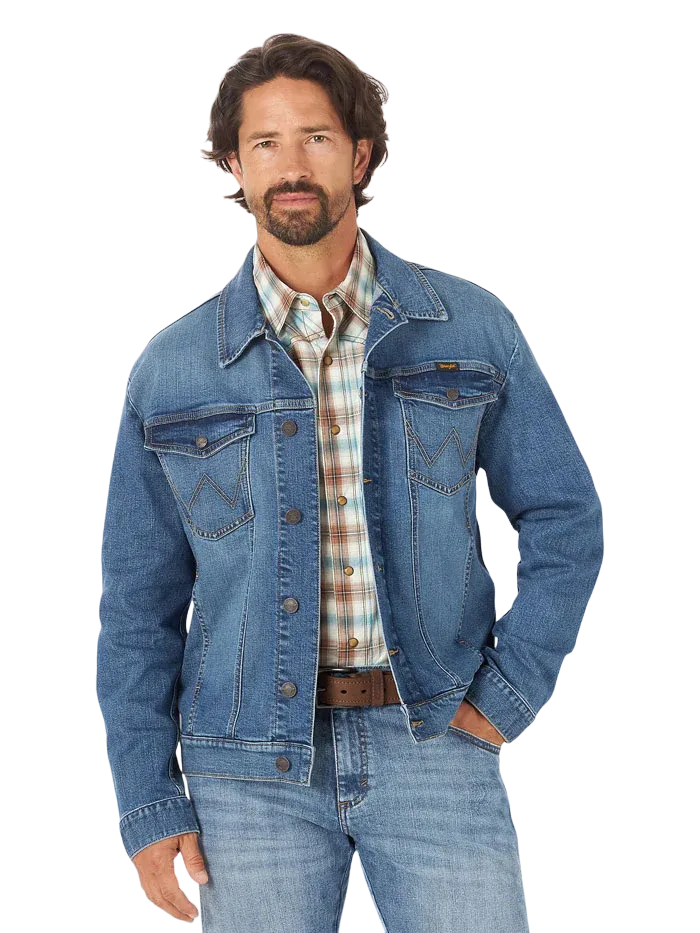 Wrangler Men's Retro Denim Blue Jacket