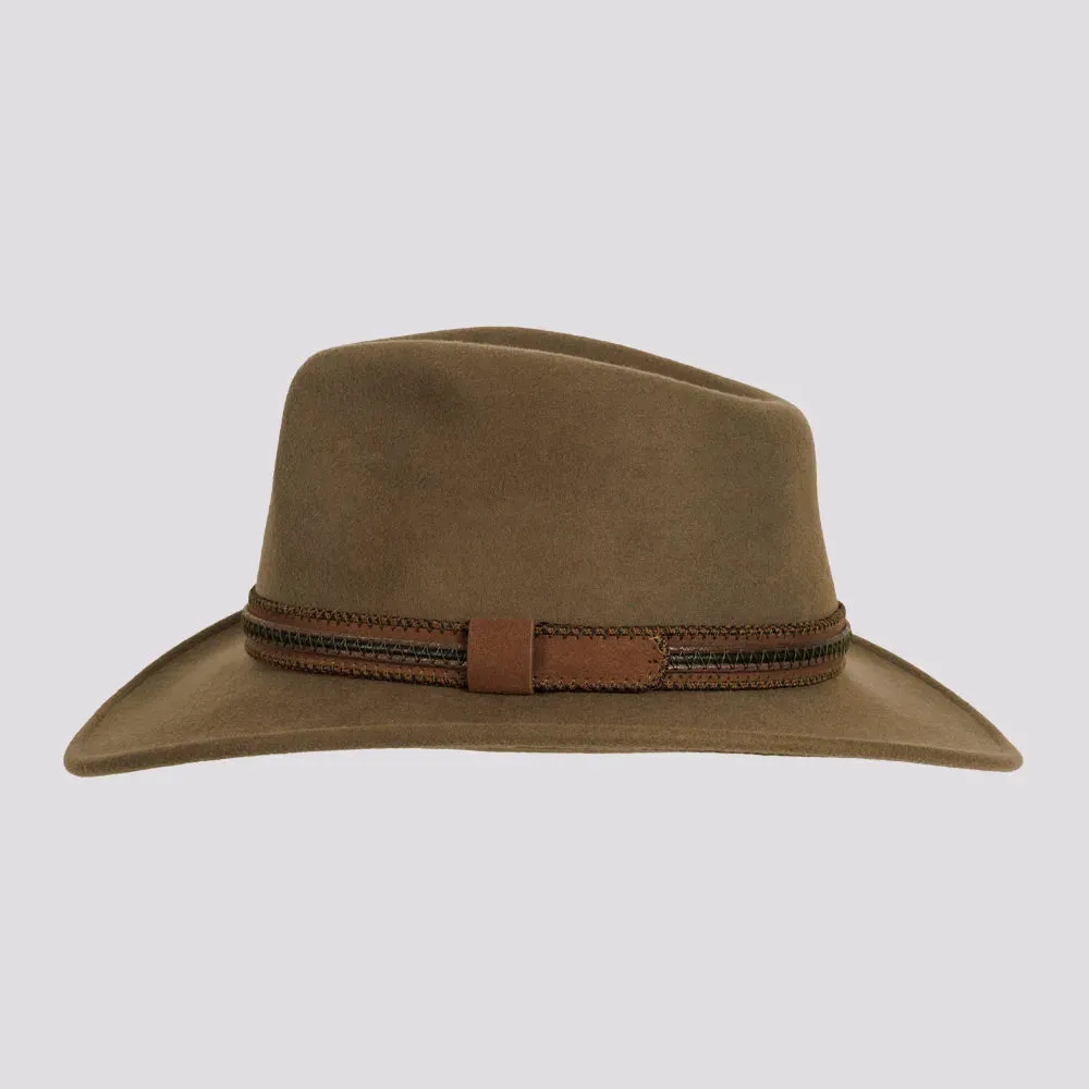 Zion | Womens Crushable Wool Felt Outback Hat