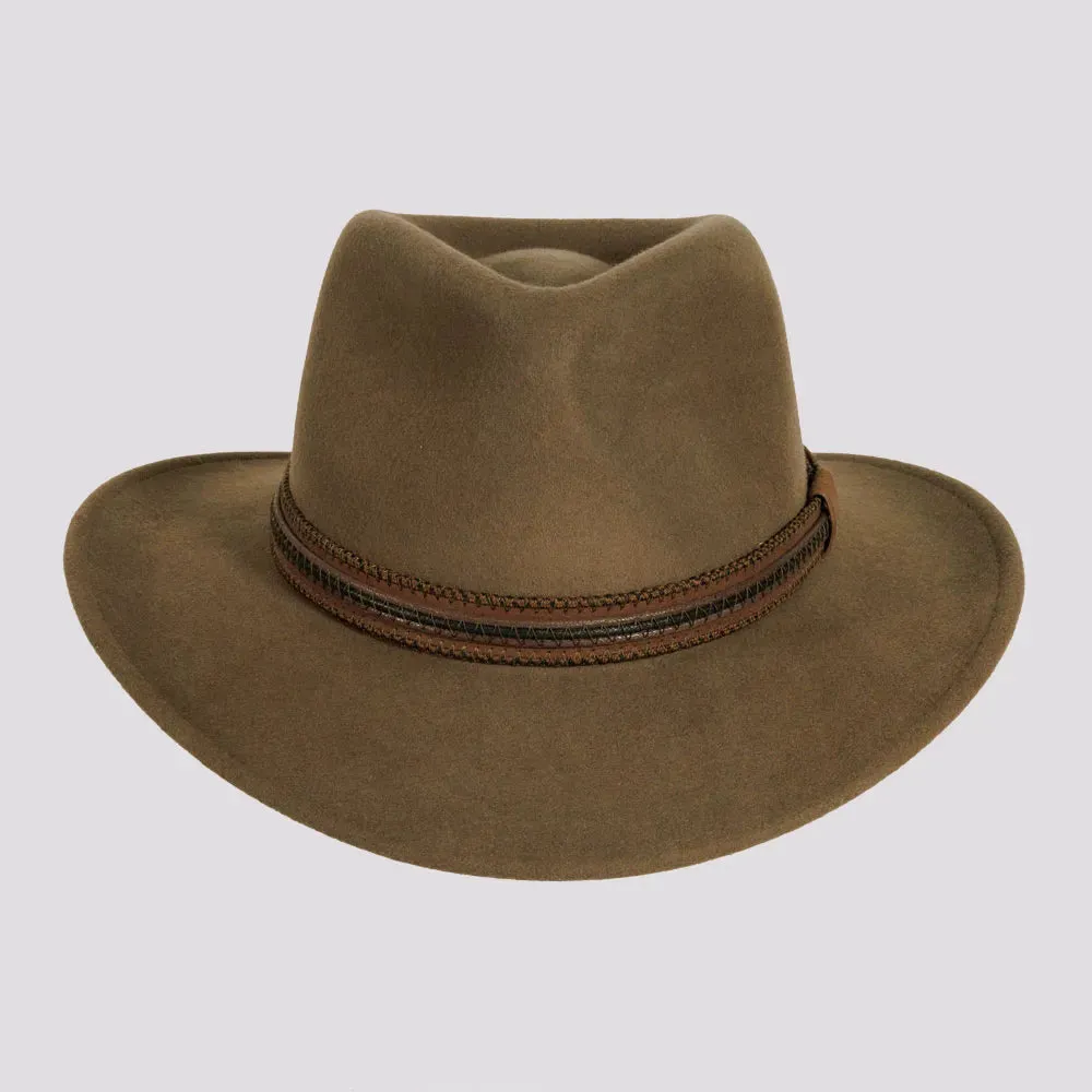 Zion | Womens Crushable Wool Felt Outback Hat